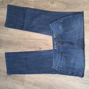 sac962 👖 INC Straight Leg Denim Jeans Button Pockets Size 10 w/ 32.5” inseam